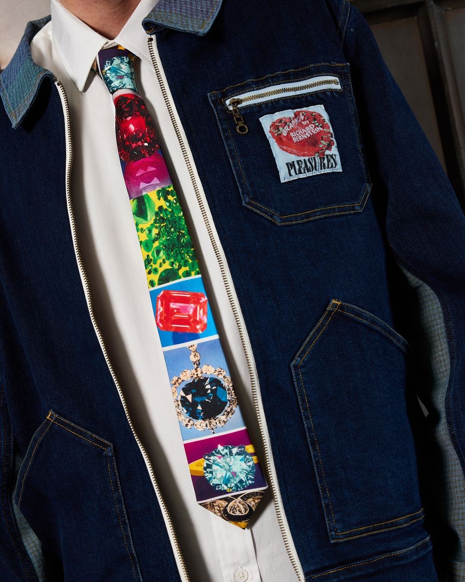 ��PLEASURES/�ץ쥸�㡼����CAKE DENIM JACKET �ǥ˥ॸ�㥱�å� / INDIGO