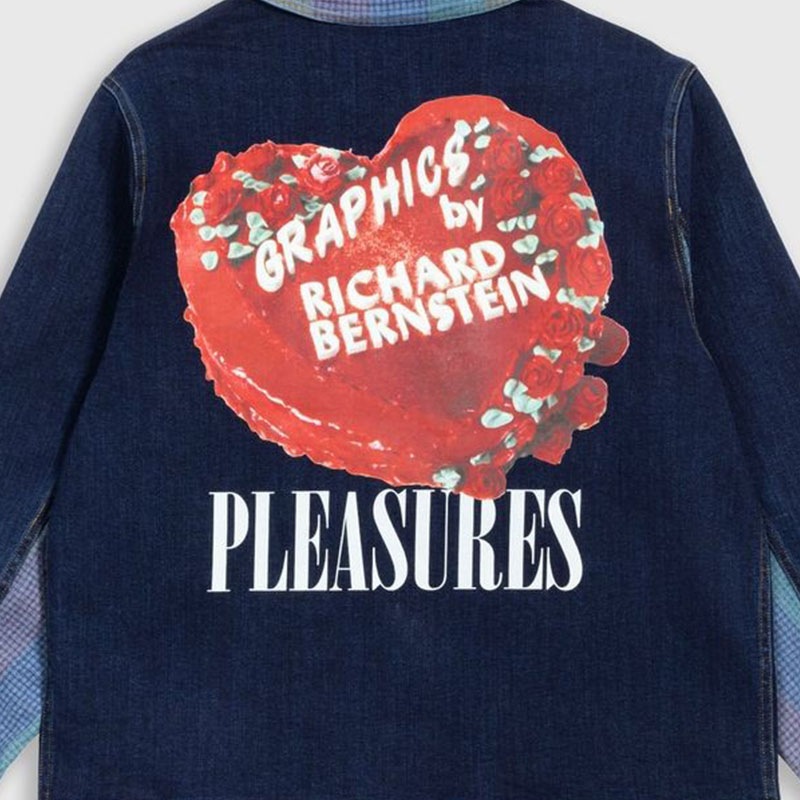 ��PLEASURES/�ץ쥸�㡼����CAKE DENIM JACKET �ǥ˥ॸ�㥱�å� / INDIGO