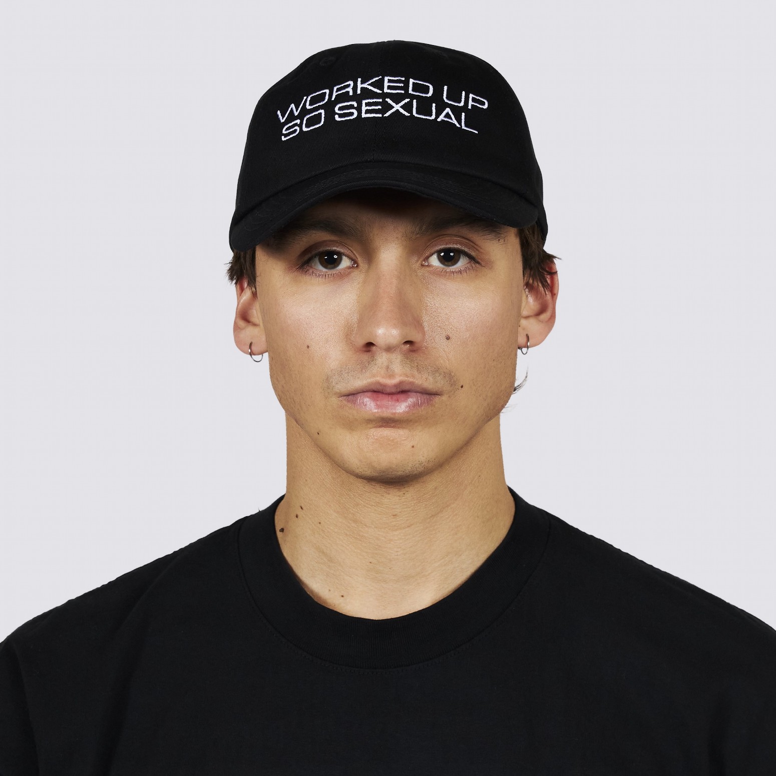 ��PLEASURES/�ץ쥸�㡼����THE FAINT/�� �ե�����ȡ�WORKED UP POLO CAP �ݥ�����å� / BLACK