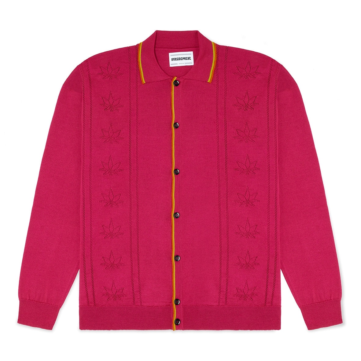 ��PAS DE MER/�ѥɥ����HIGH COUTURE POLO SWEATER �ݥ��������� / FUCSIA