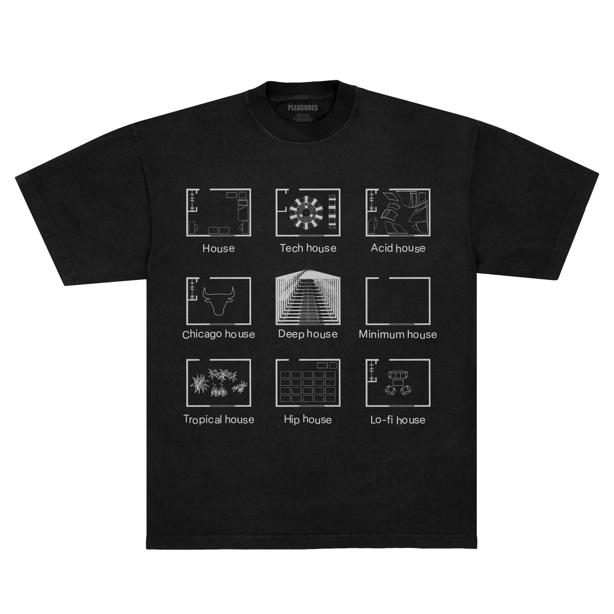 ��PLEASURES/�ץ쥸�㡼����HOUSE BLEND T-SHIRT T����� / BLACK