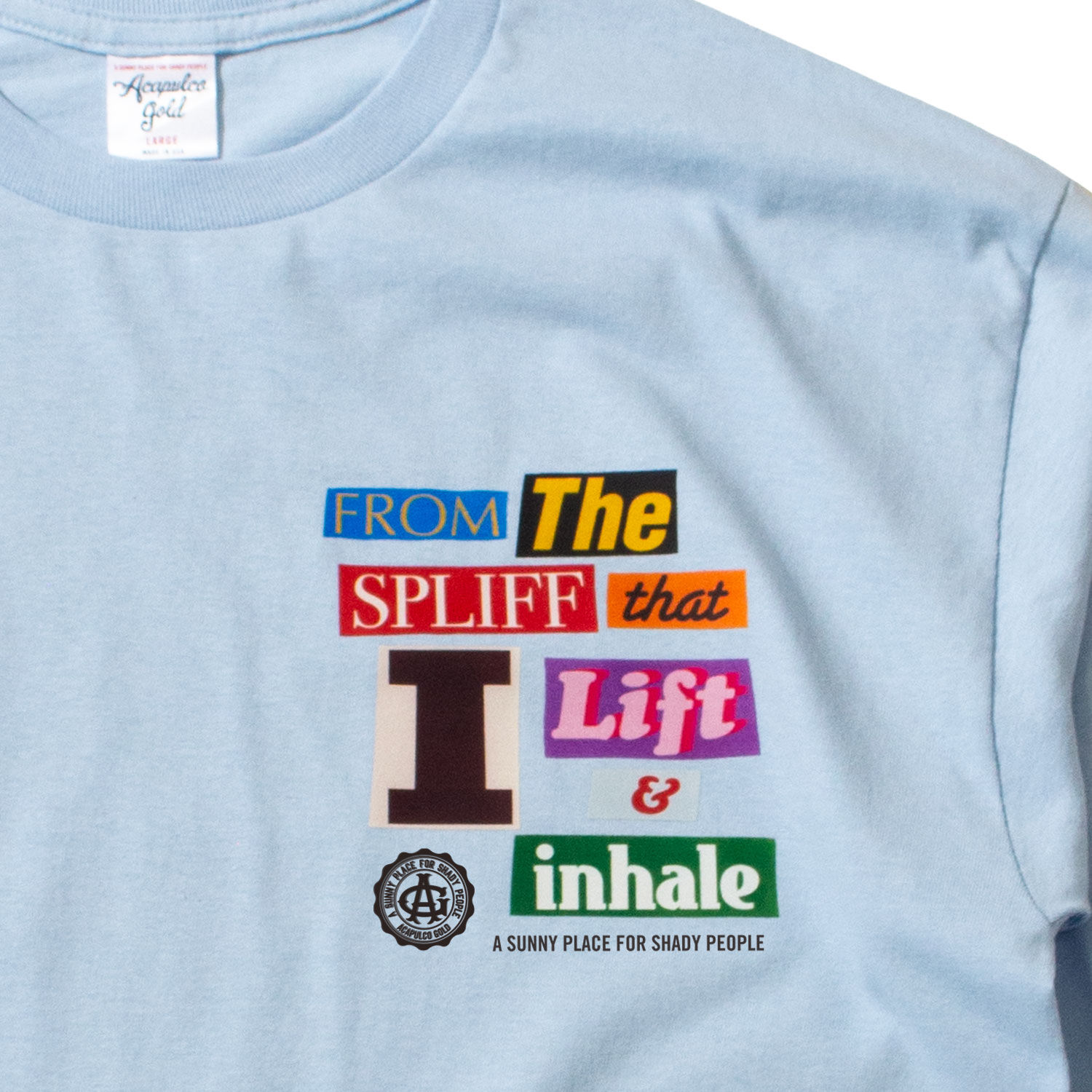 ACAPULCO GOLD/ץ륳 ɡGET HIGH LS TEE ĹµT / LT. BLUE