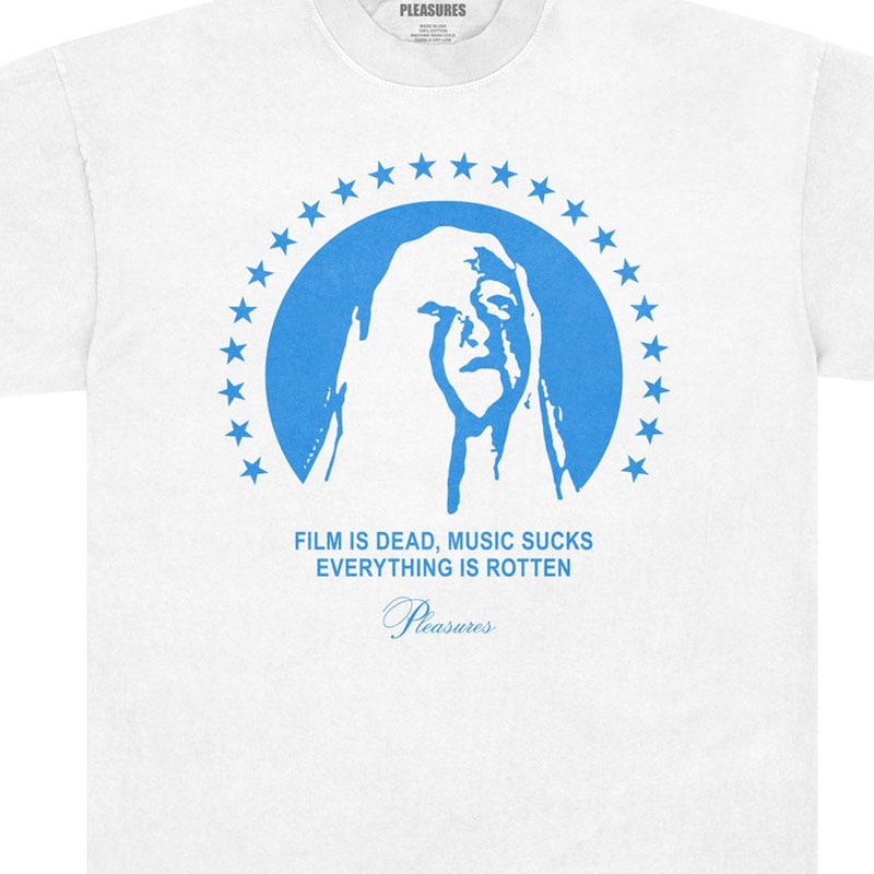 ��PLEASURES/�ץ쥸�㡼����CRITIC T-SHIRT T����� / WHITE