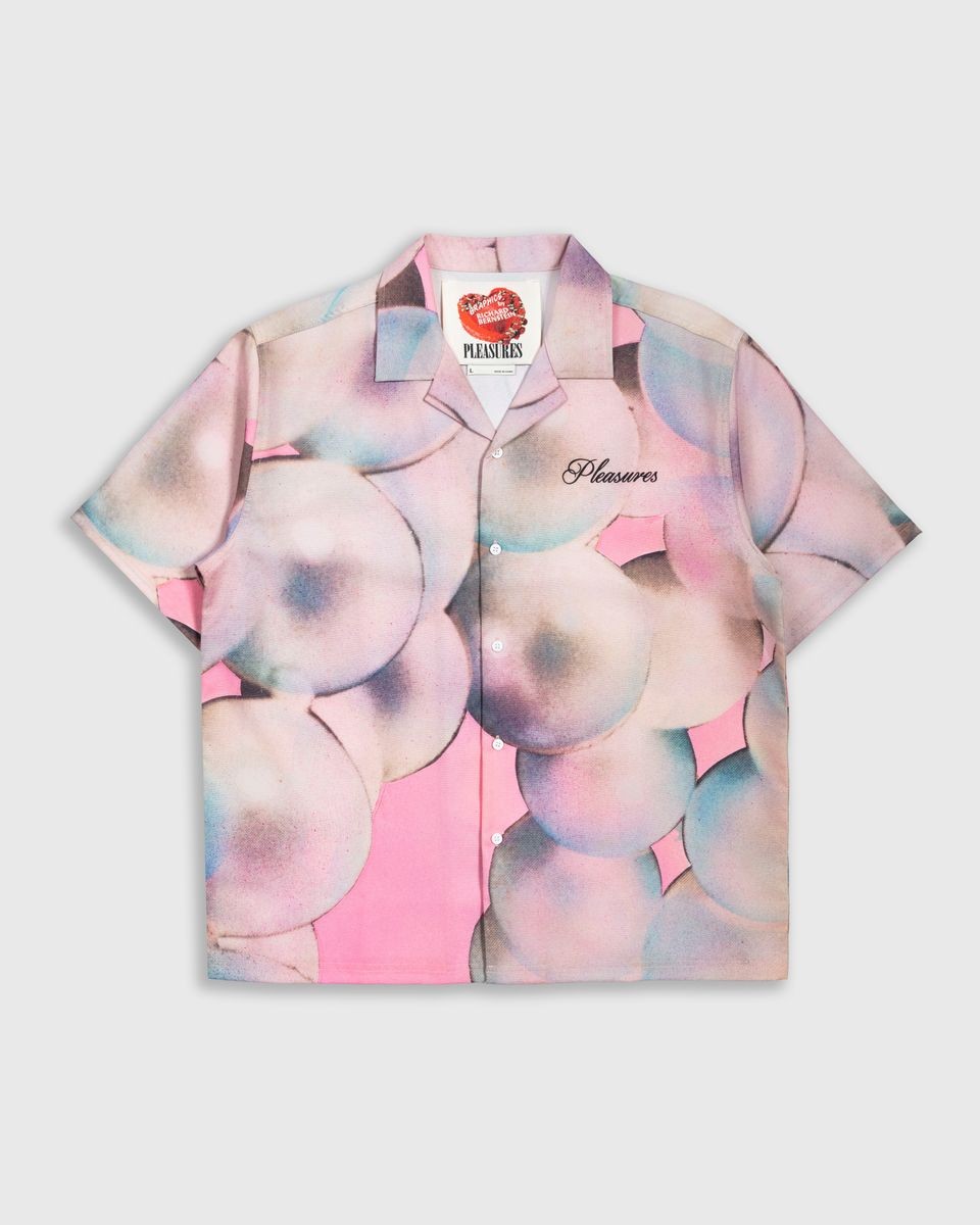 ��PLEASURES/�ץ쥸�㡼����PEARL BUTTON UP Ⱦµ����� / PINK