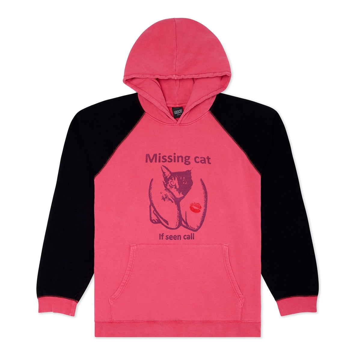 PAS DE MER/ѥɥMISSING CAT HOODY ѡ / FUCSIA-BLACK