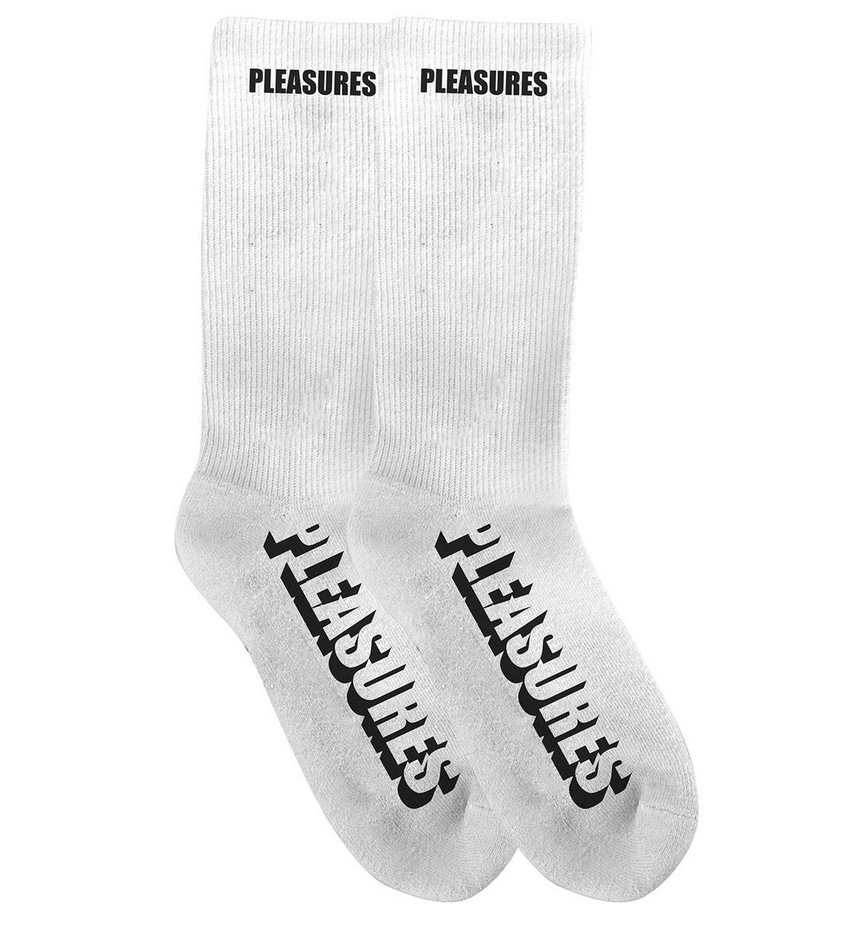 ��PLEASURES/�ץ쥸�㡼����KNOCK OUT SOCKS ���å��� / WHITE