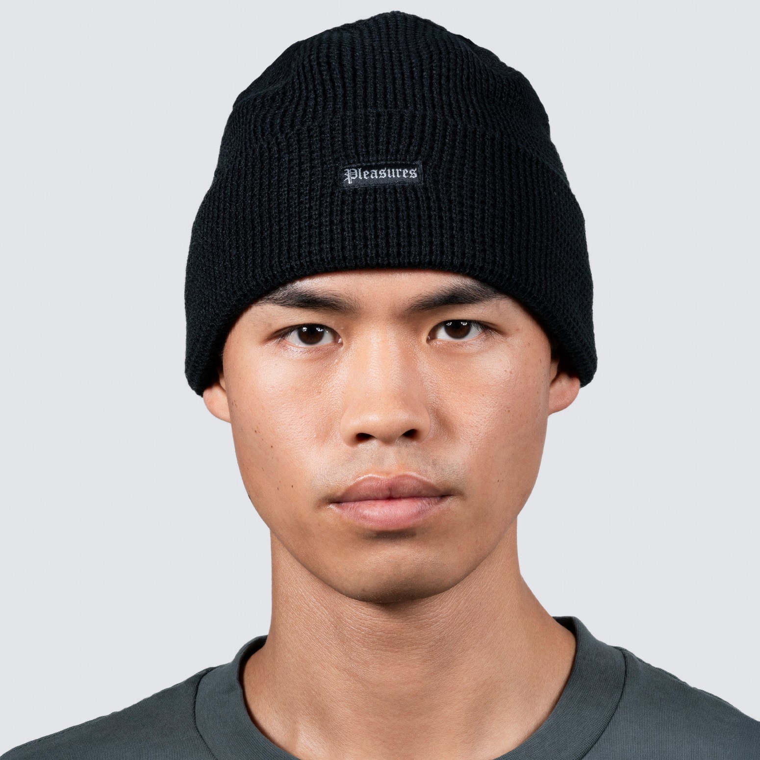 ��PLEASURES/�ץ쥸�㡼����OLD E WAFFLE BEANIE �˥å�˹ / BLACK