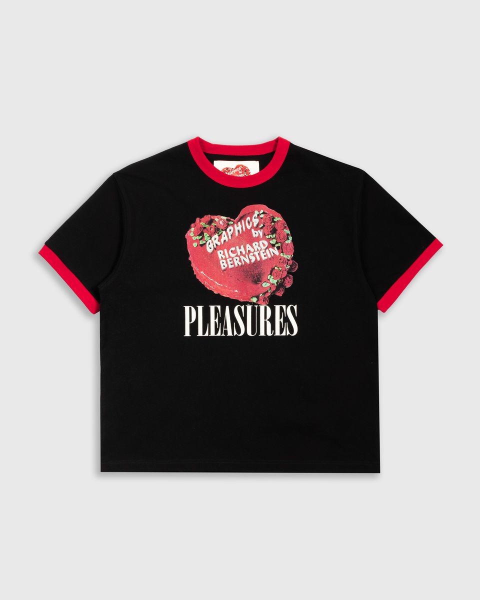 ��PLEASURES/�ץ쥸�㡼����CAKE RINGER SHIRT T����� / BLACK