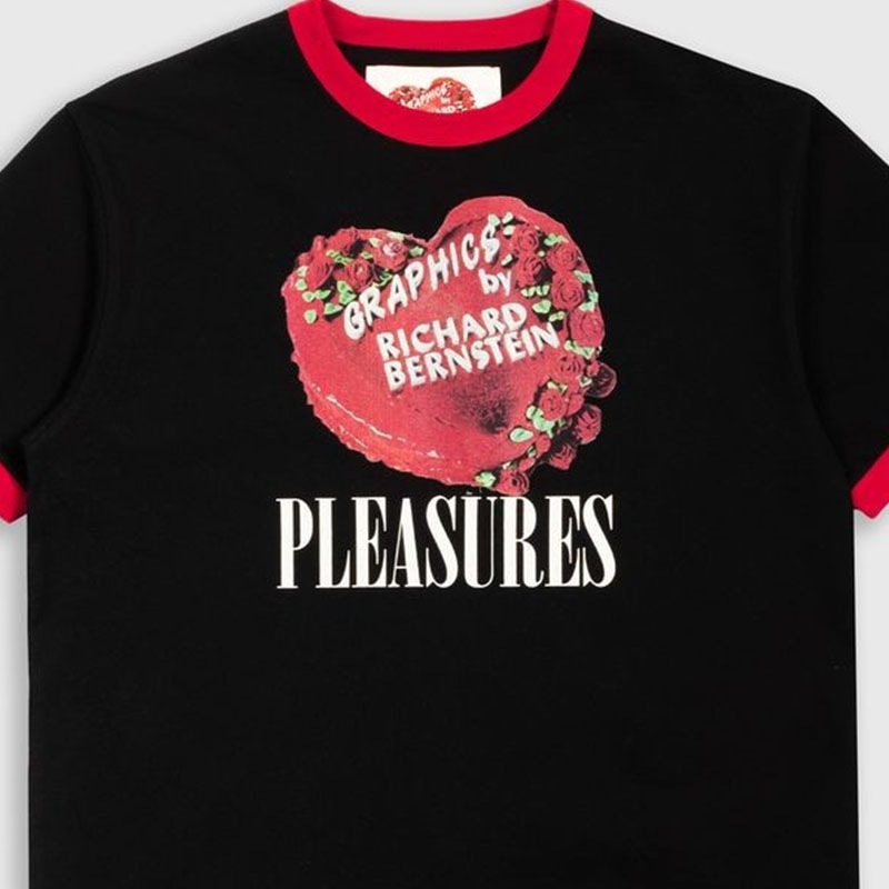 ��PLEASURES/�ץ쥸�㡼����CAKE RINGER SHIRT T����� / BLACK