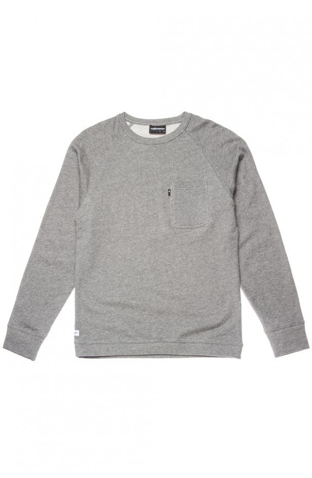 ��THE HUNDREDS/�����ϥ�ɥ�åġ�LOW POCKET CREWNECK / ATHLETIC HEATHER