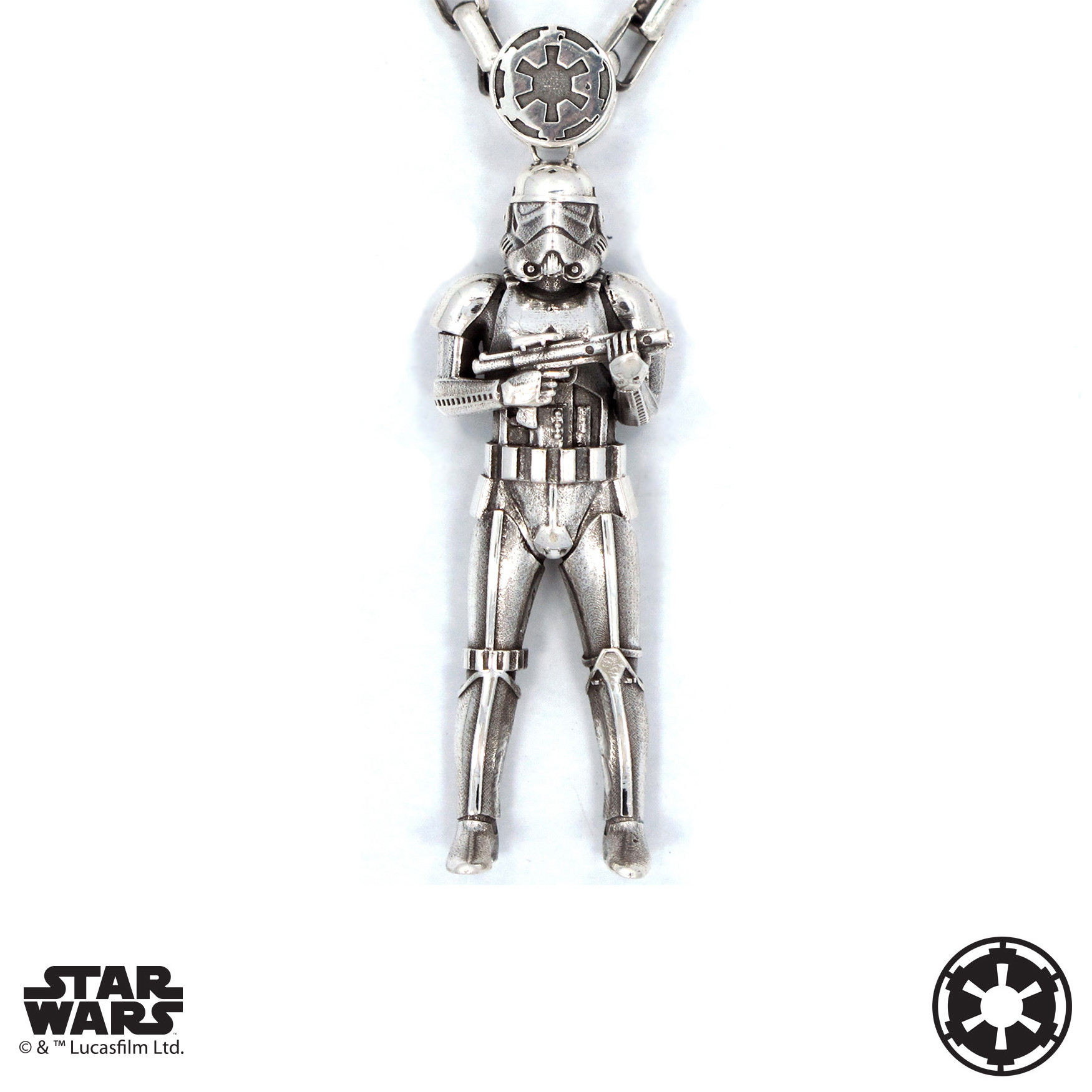 ��HANCHOLO/�ϥ����� �� STAR WARS/����������������STORMTROOPER PENDANT - PRECIOUS METALS  HCSW122 / STERLING 925