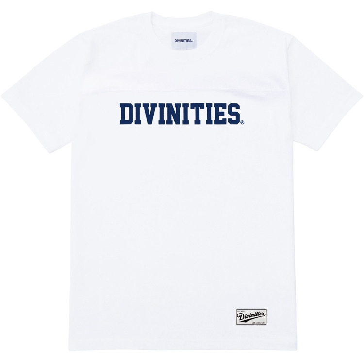 ��DIVINITIES/�ǥ��ӥ˥ƥ�������FOOTBALL TOP T����� / WHITE �ۥ磻�� ��