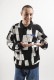 PAS DE MER/ѥɥCROSSWORDS POLO KNIT ݥ / WHITE ۥ磻 /BLACK