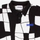 PAS DE MER/ѥɥCROSSWORDS POLO KNIT ݥ / WHITE ۥ磻 /BLACK