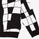 PAS DE MER/ѥɥCROSSWORDS POLO KNIT ݥ / WHITE ۥ磻 /BLACK