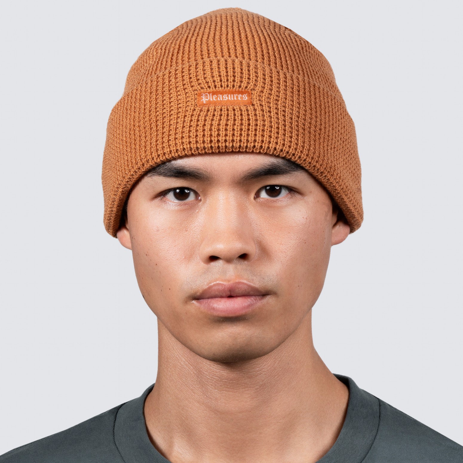 PLEASURES/ץ쥸㡼OLD E WAFFLE BEANIE ˥å˹ / RUST