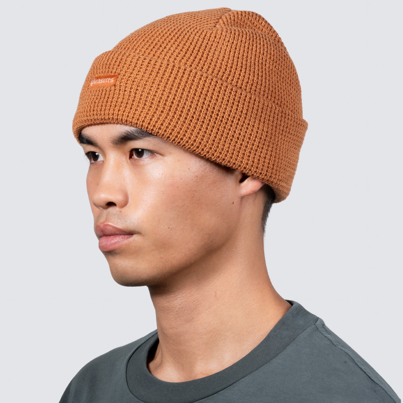 PLEASURES/ץ쥸㡼OLD E WAFFLE BEANIE ˥å˹ / RUST
