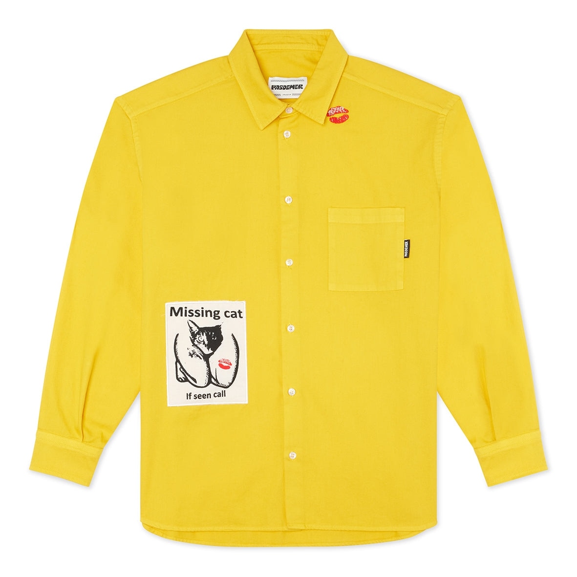 PAS DE MER/ѥɥMISSING CAT SHIRT Ĺµ / MUSTARD