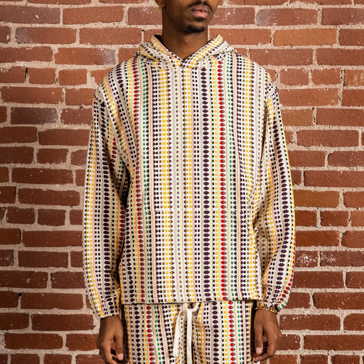 PLEASURES/ץ쥸㡼STITCH PONCHO HOODIE ѡ / ECRU