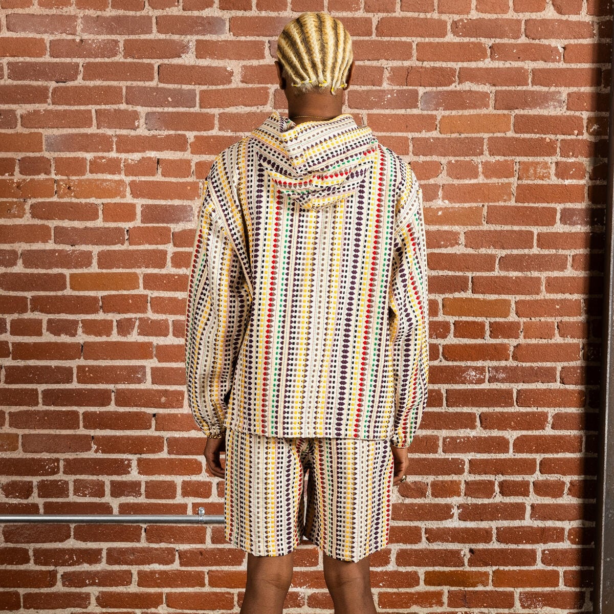 PLEASURES/ץ쥸㡼STITCH PONCHO HOODIE ѡ / ECRU