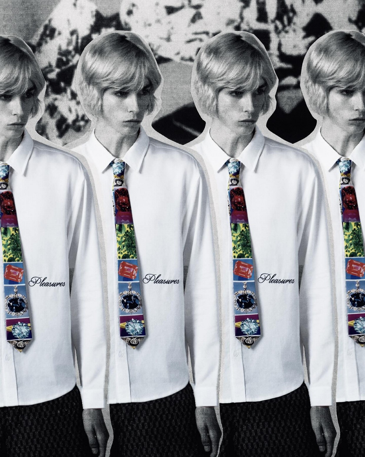 ��PLEASURES/�ץ쥸�㡼����JEWEL NECKTIE �ͥ����� / MULTI