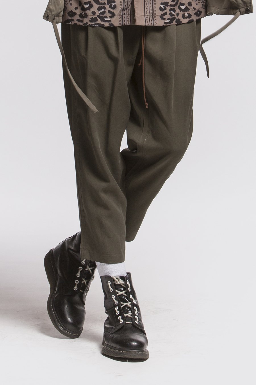��CANDOR/����������ANKLE PANT ���󥯥�ѥ�� / OLIVE ���꡼��