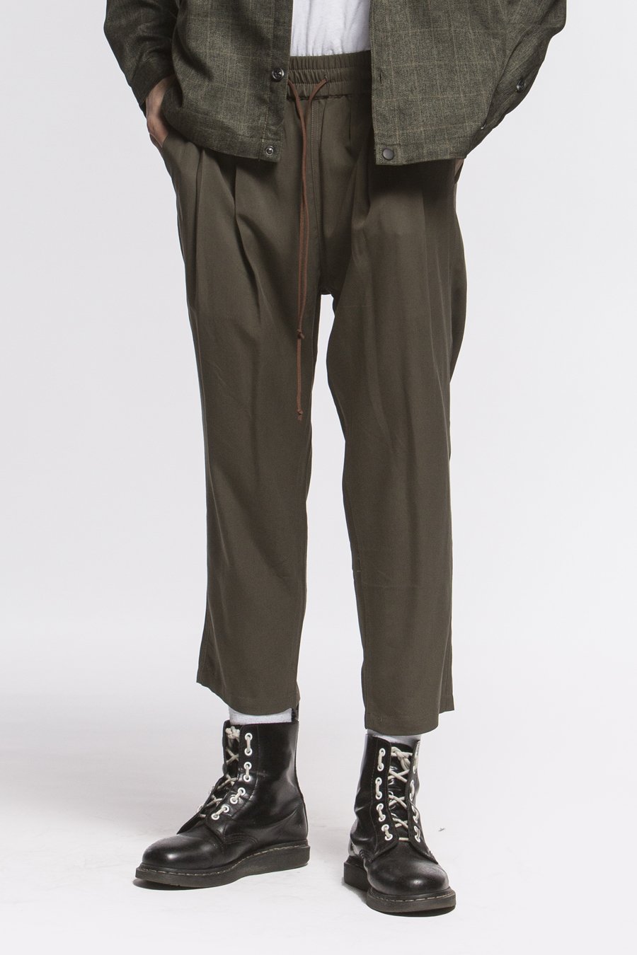 ��CANDOR/����������ANKLE PANT ���󥯥�ѥ�� / OLIVE ���꡼��