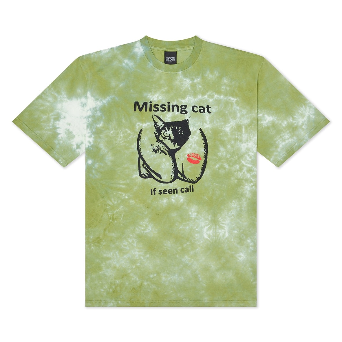 ��PAS DE MER/�ѥɥ����MISSING CAT T-SHIRT T����� / LIGHT GREEN