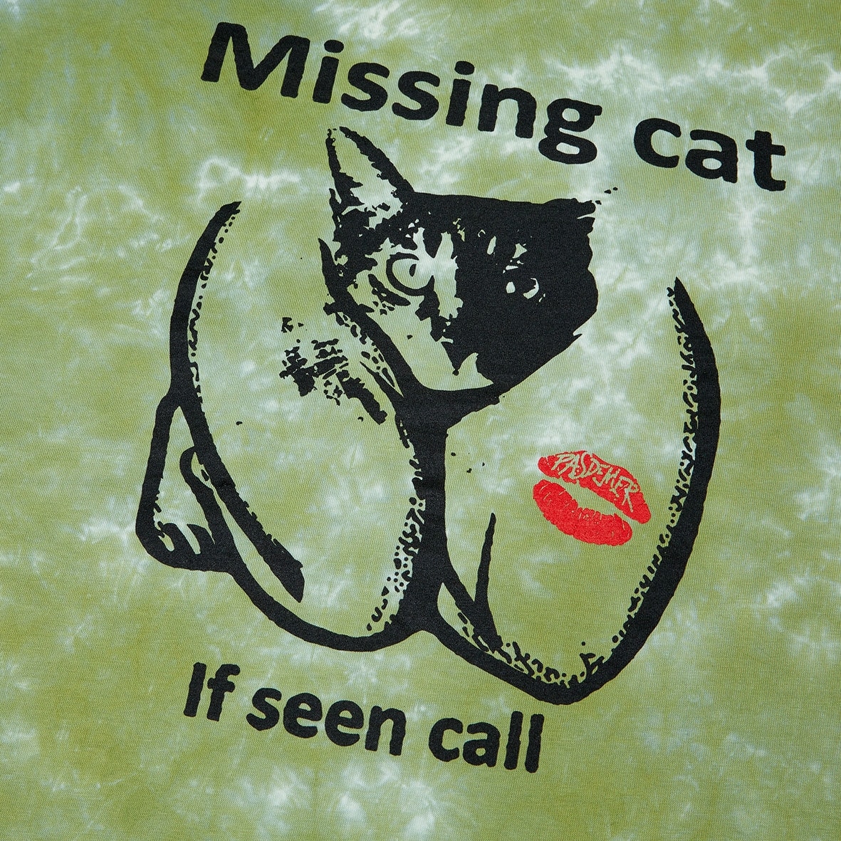 ��PAS DE MER/�ѥɥ����MISSING CAT T-SHIRT T����� / LIGHT GREEN