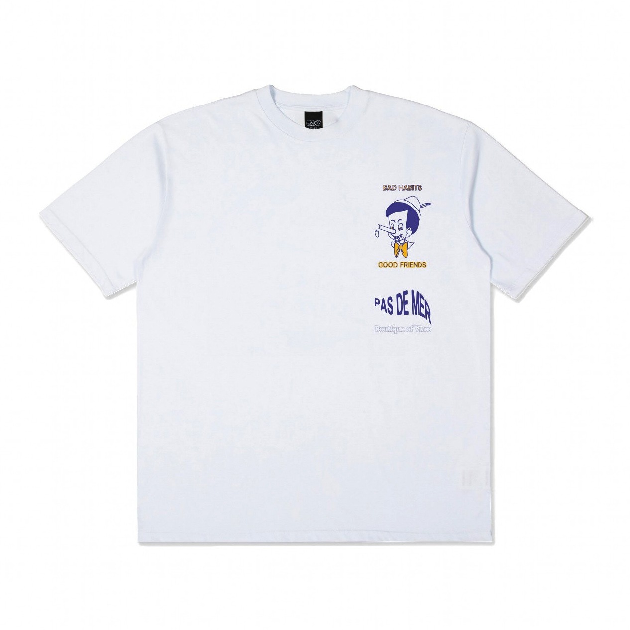 PAS DE MER/ѥɥBAD HABITS TEE T / WHITE