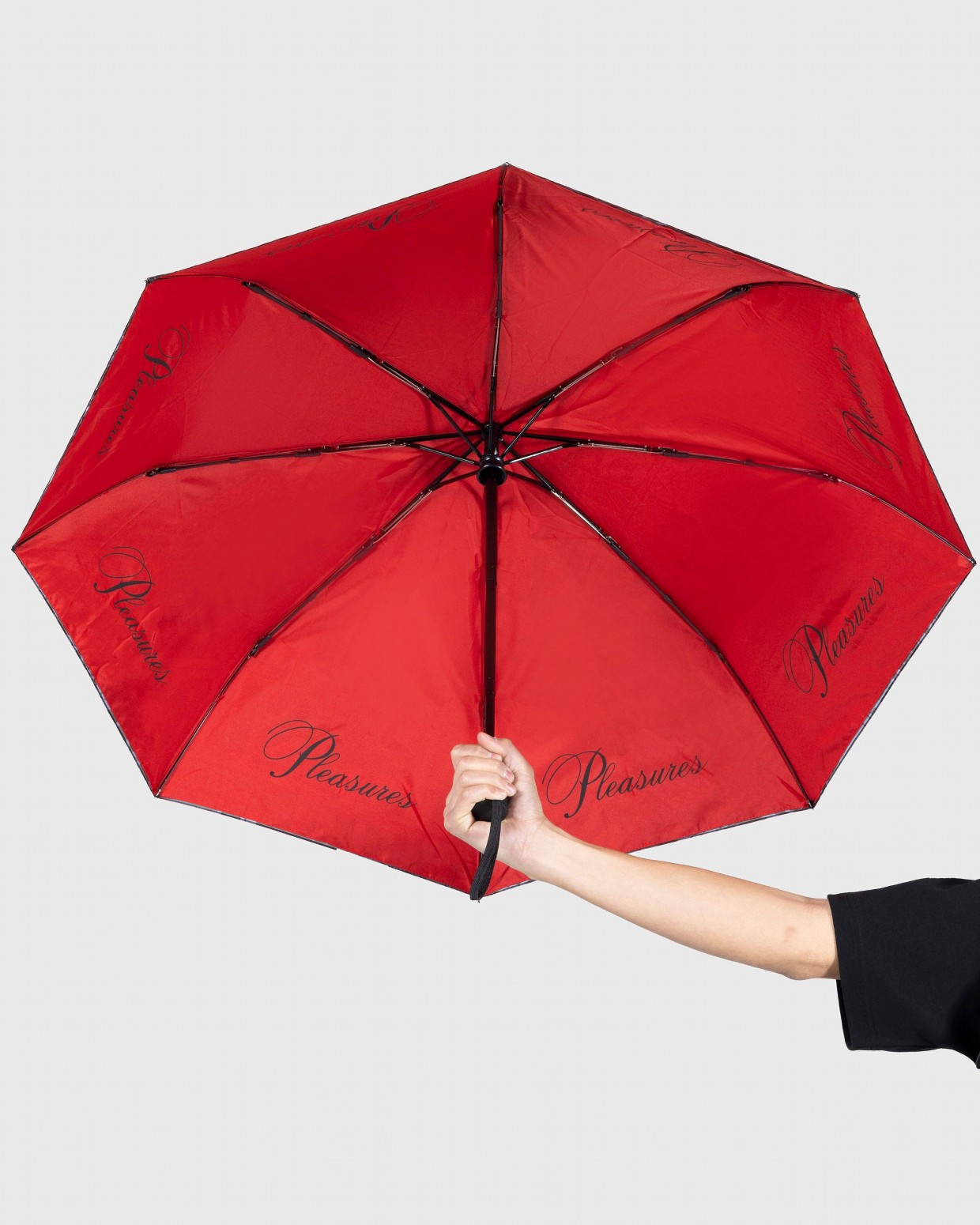 PLEASURES/ץ쥸㡼NEWSPRINT UMBRELLA  / BLACK