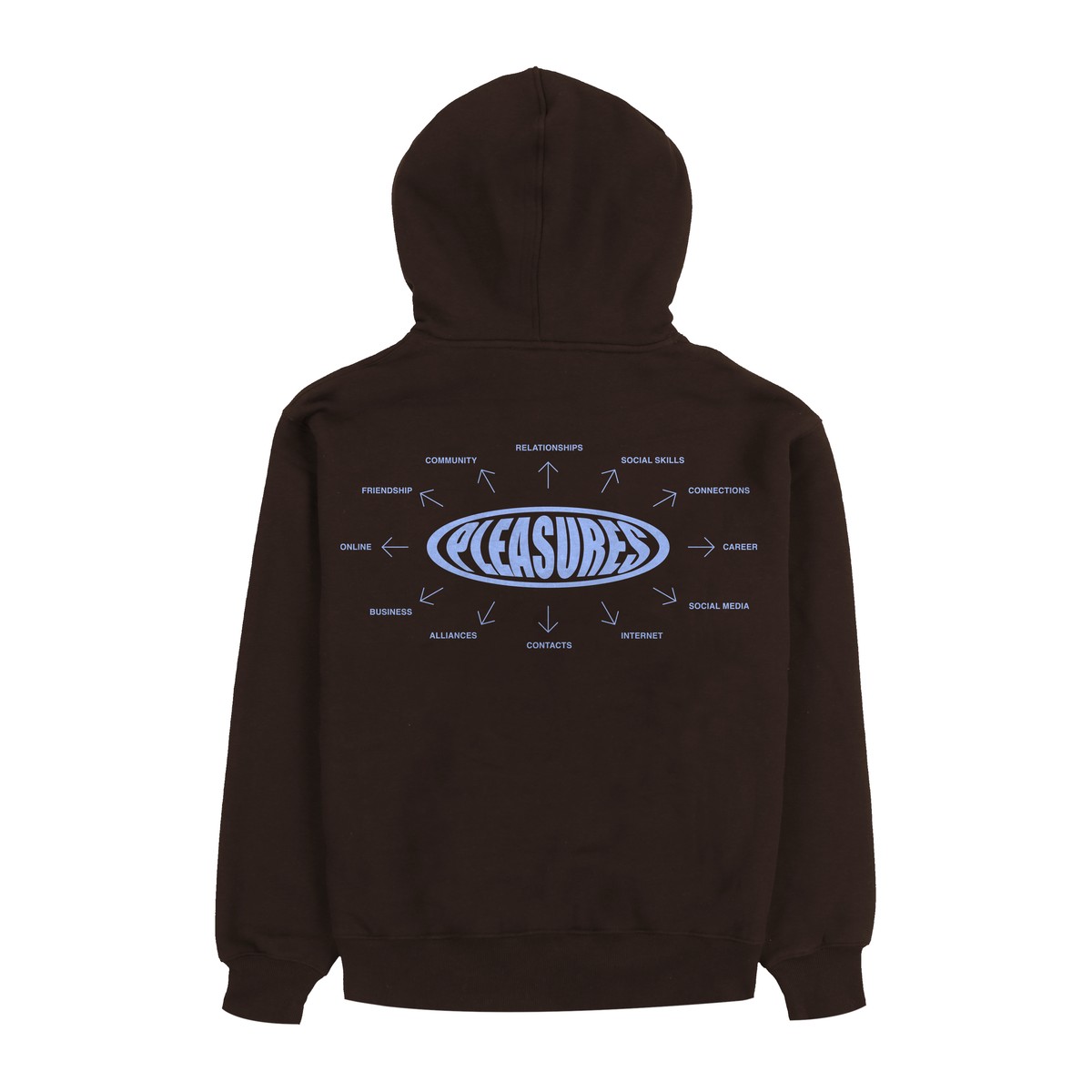 ��PLEASURES/�ץ쥸�㡼����OVERVIEW HOODIE �ѡ����� / BROWN