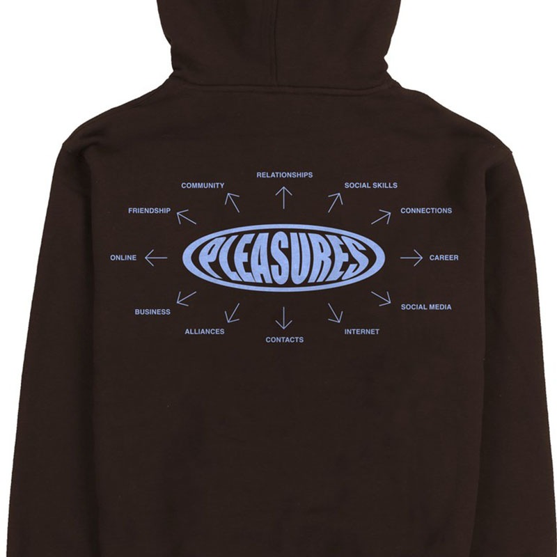 ��PLEASURES/�ץ쥸�㡼����OVERVIEW HOODIE �ѡ����� / BROWN