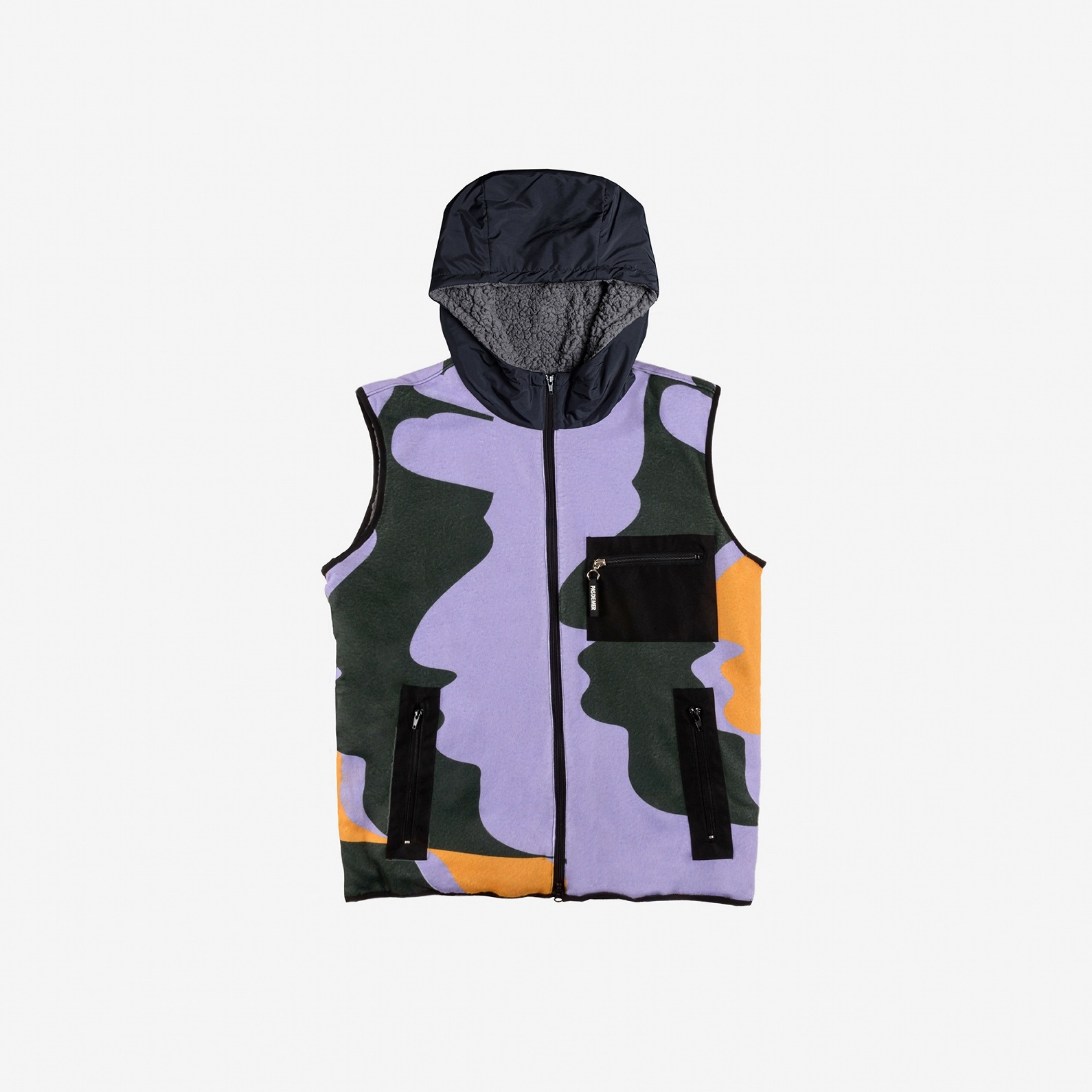 ��PAS DE MER/�ѥɥ����FOOTBALL POLAR FLEECE VEST �٥��� / PATTERN