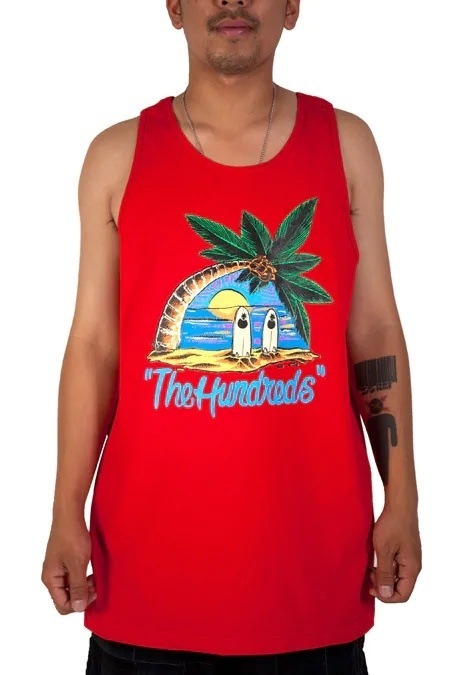 THE HUNDREDS/ϥɥåġISLAND TANK 󥯥ȥå / RED