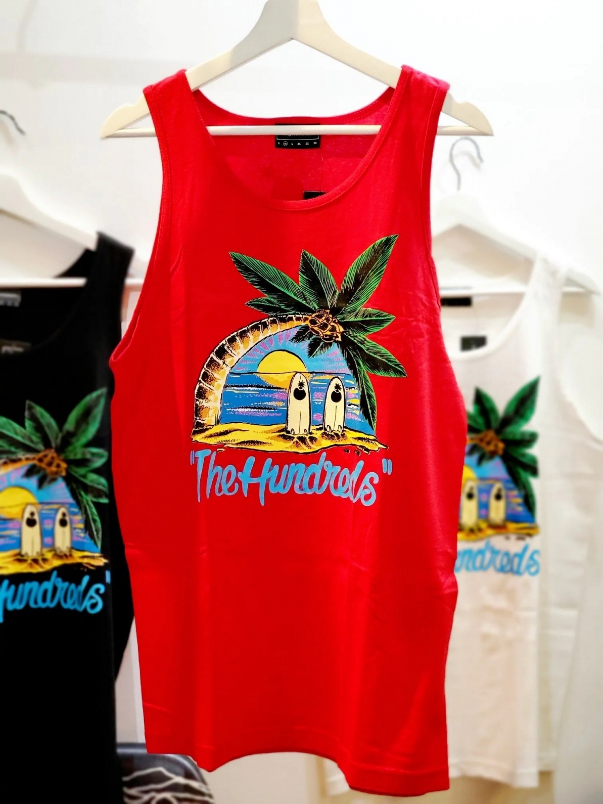 THE HUNDREDS/ϥɥåġISLAND TANK 󥯥ȥå / RED