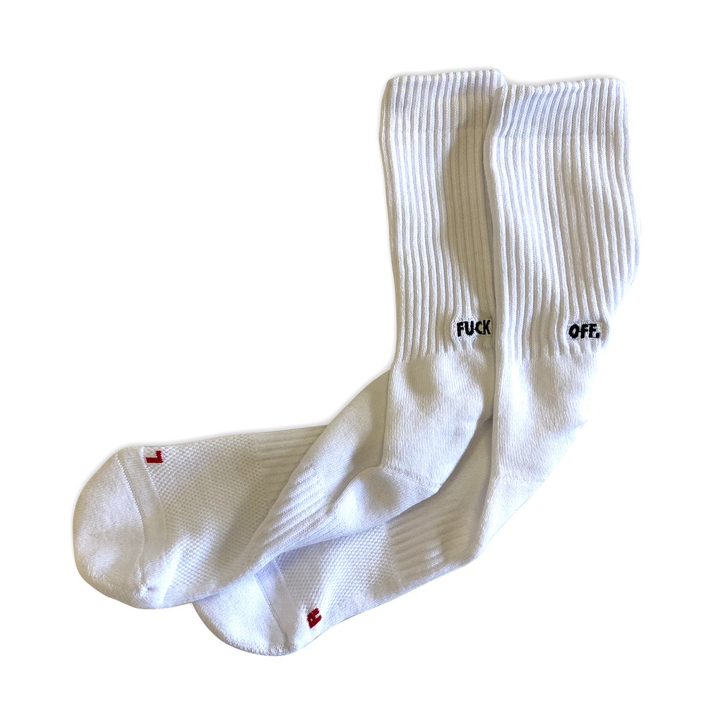 RAISED BY WOLVES/レイズドバイウルブス】Fuck Off Crew Socks