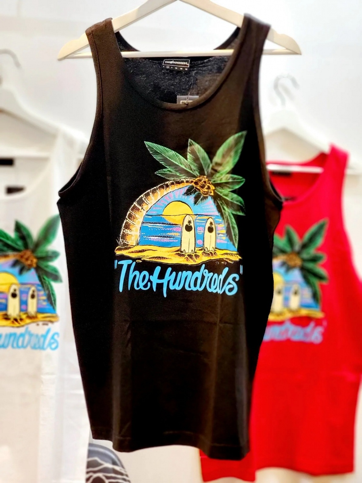 THE HUNDREDS/ϥɥåġISLAND TANK 󥯥ȥå / BLACK