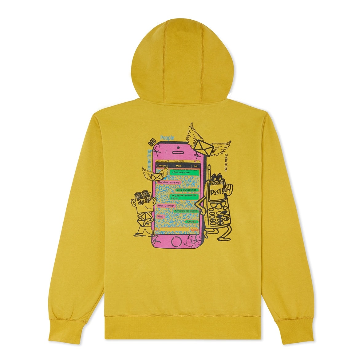 PAS DE MER/ѥɥMOBILE HOODY ѡ / MUSTARD