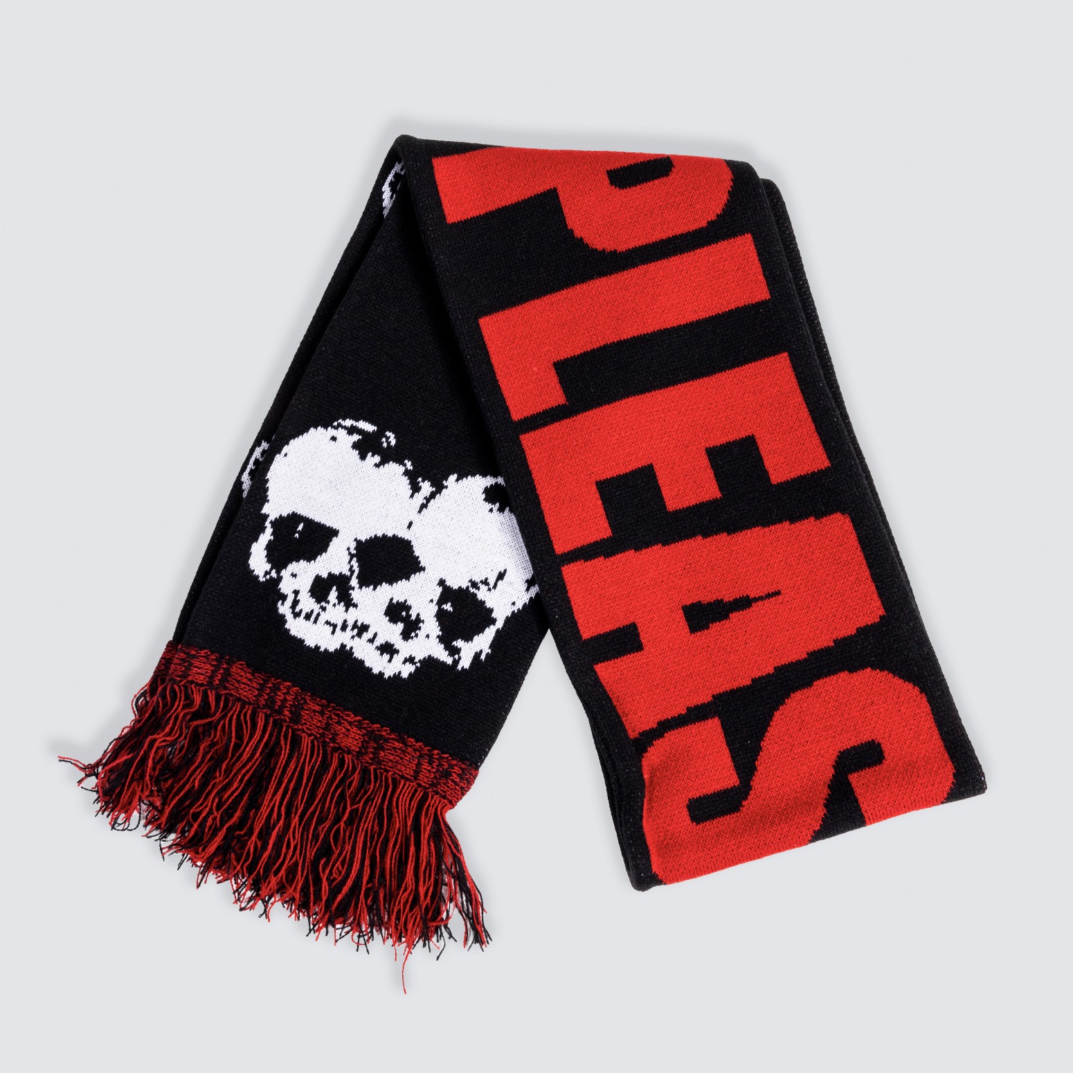��PLEASURES/�ץ쥸�㡼����SKULL SCARF �������� / BLACK