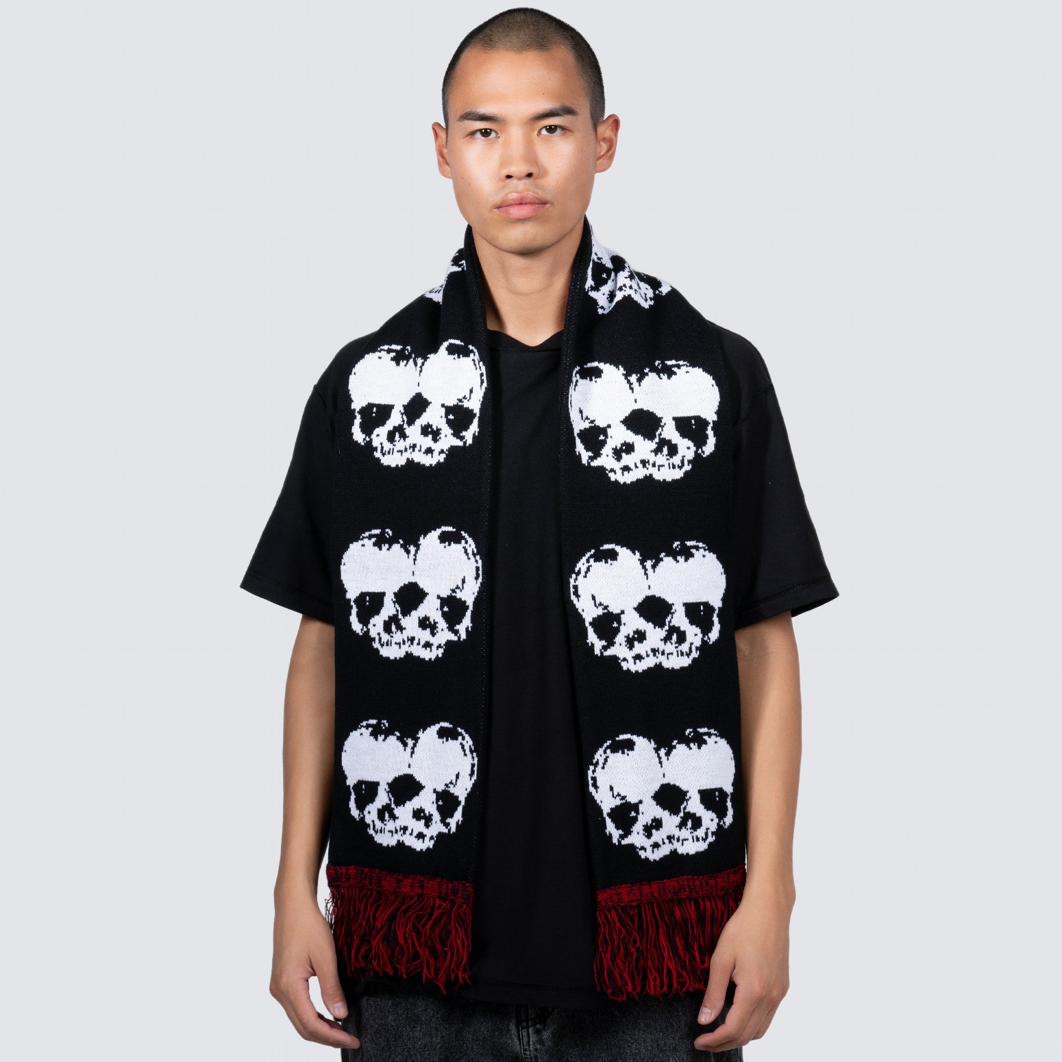 ��PLEASURES/�ץ쥸�㡼����SKULL SCARF �������� / BLACK