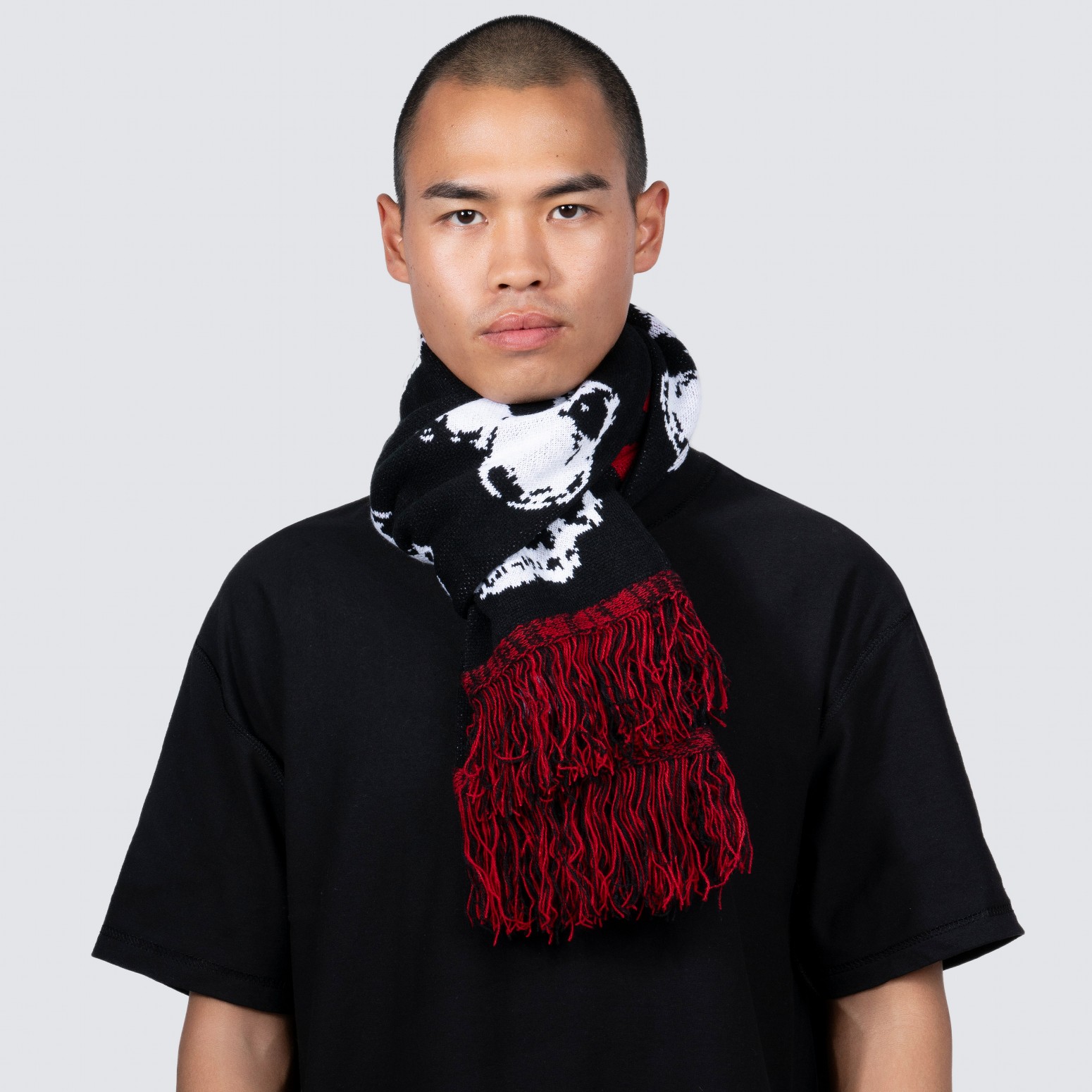 ��PLEASURES/�ץ쥸�㡼����SKULL SCARF �������� / BLACK