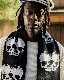 ��PLEASURES/�ץ쥸�㡼����SKULL SCARF �������� / BLACK