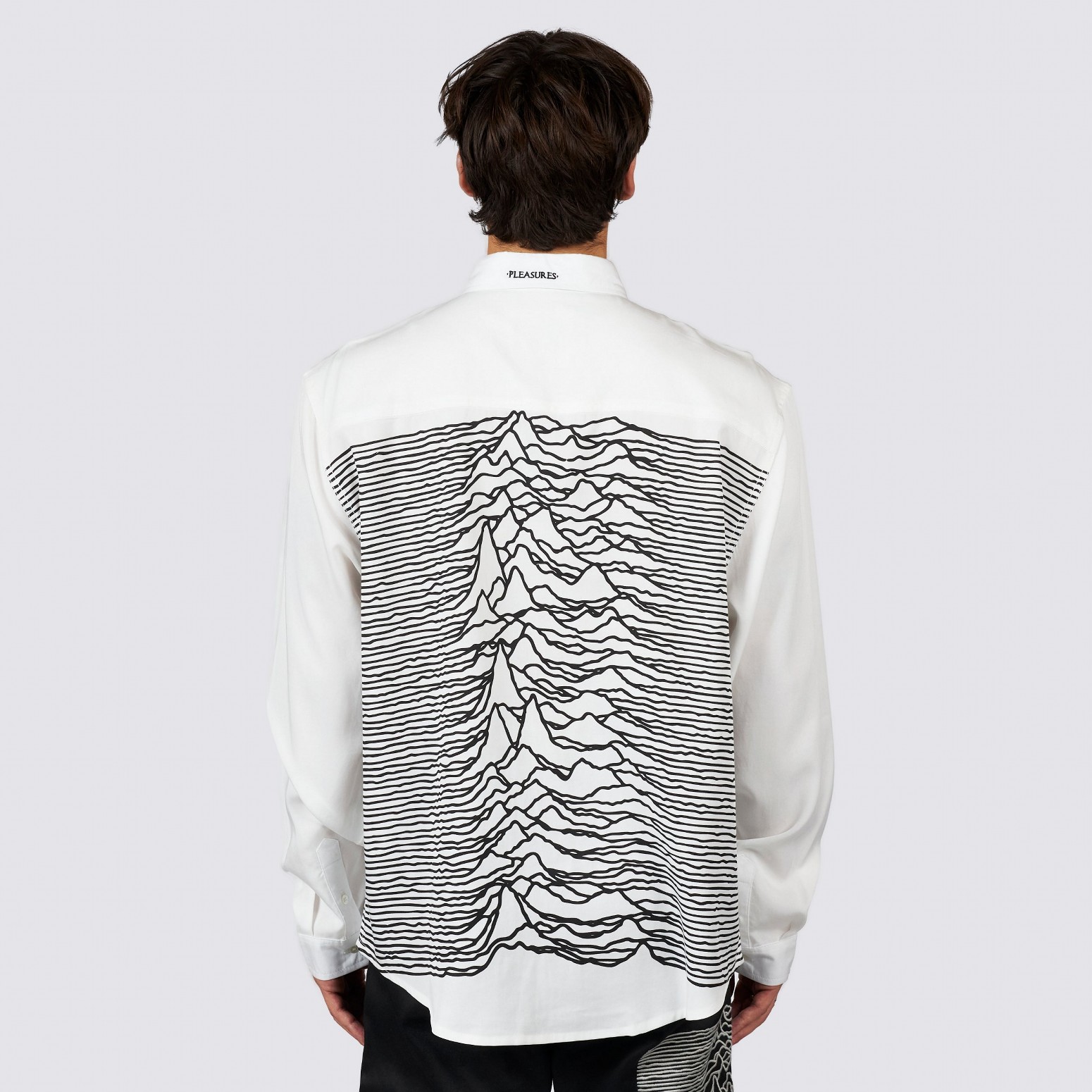 ��PLEASURES/�ץ쥸�㡼����JOY DIVISION/���祤���ǥ�����������NOTHING BUTTON DOWN Ĺµ����� / WHITE