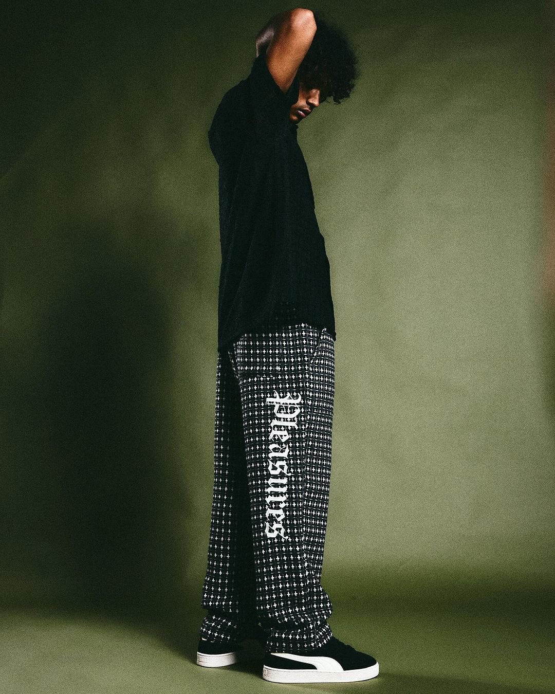 PLEASURES/ץ쥸㡼CROSS EASY PANTS ѥ / GREY