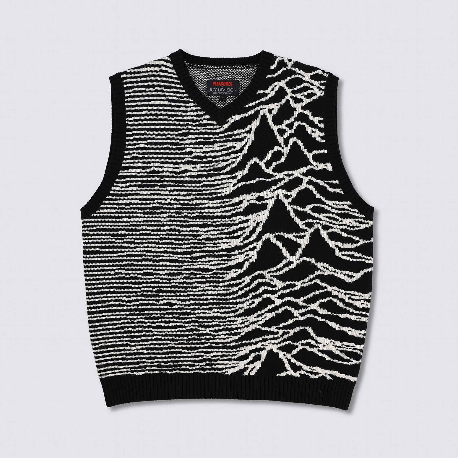 PLEASURES/ץ쥸㡼JOY DIVISION/祤ǥINTERZONE SWEATER VEST ˥åȥ٥ / BLACK