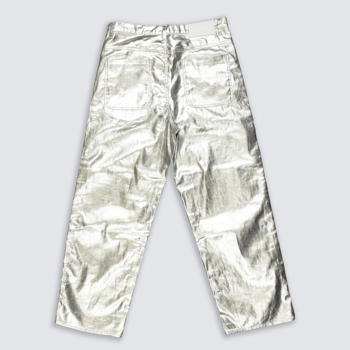 ��PLEASURES/�ץ쥸�㡼����LATEX FORMULA BAGGY JEANS �ѥ�� / SILVER