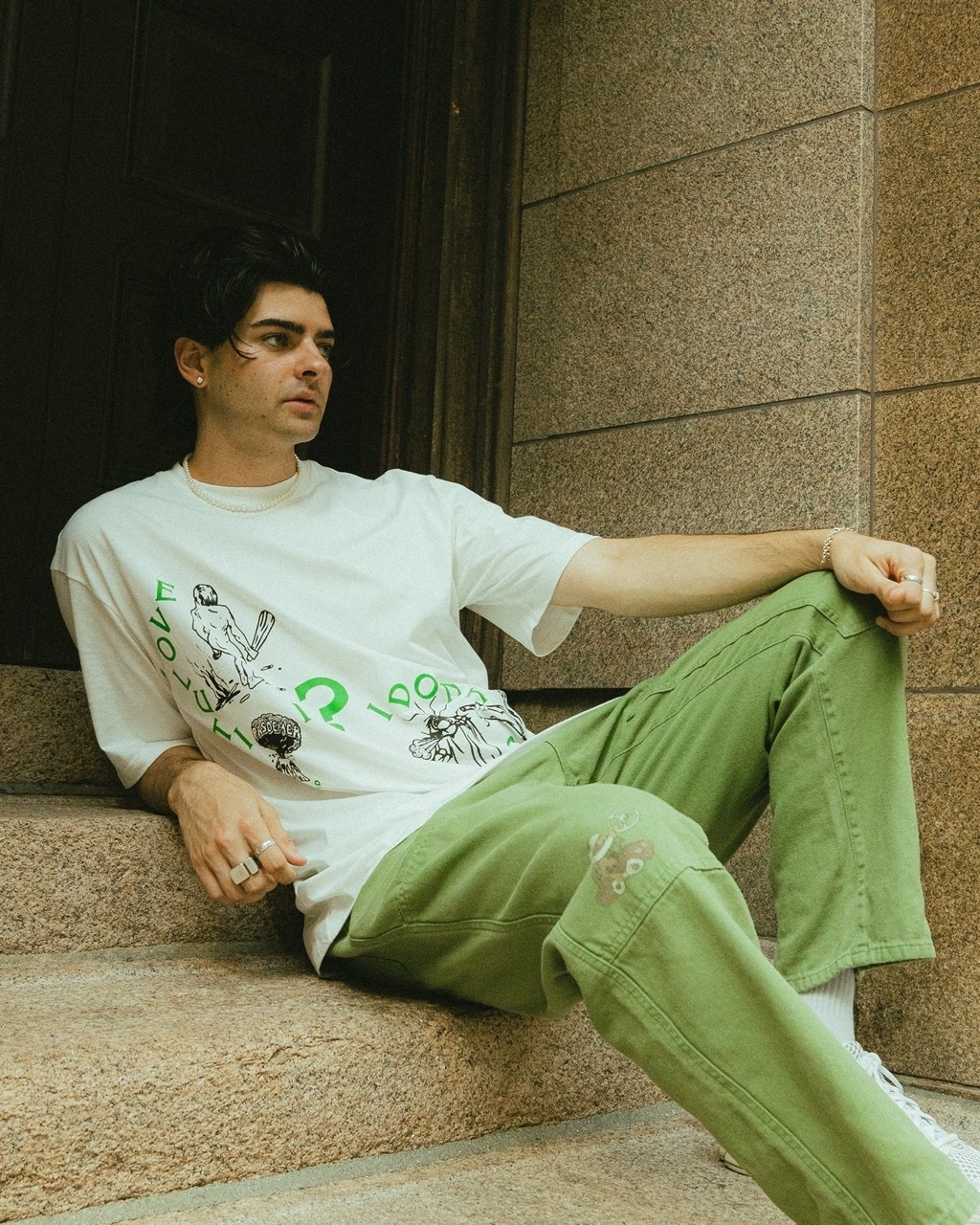 ��PAS DE MER/�ѥɥ����OFFICINA PANTS �ѥ�� / ARMY GREEN