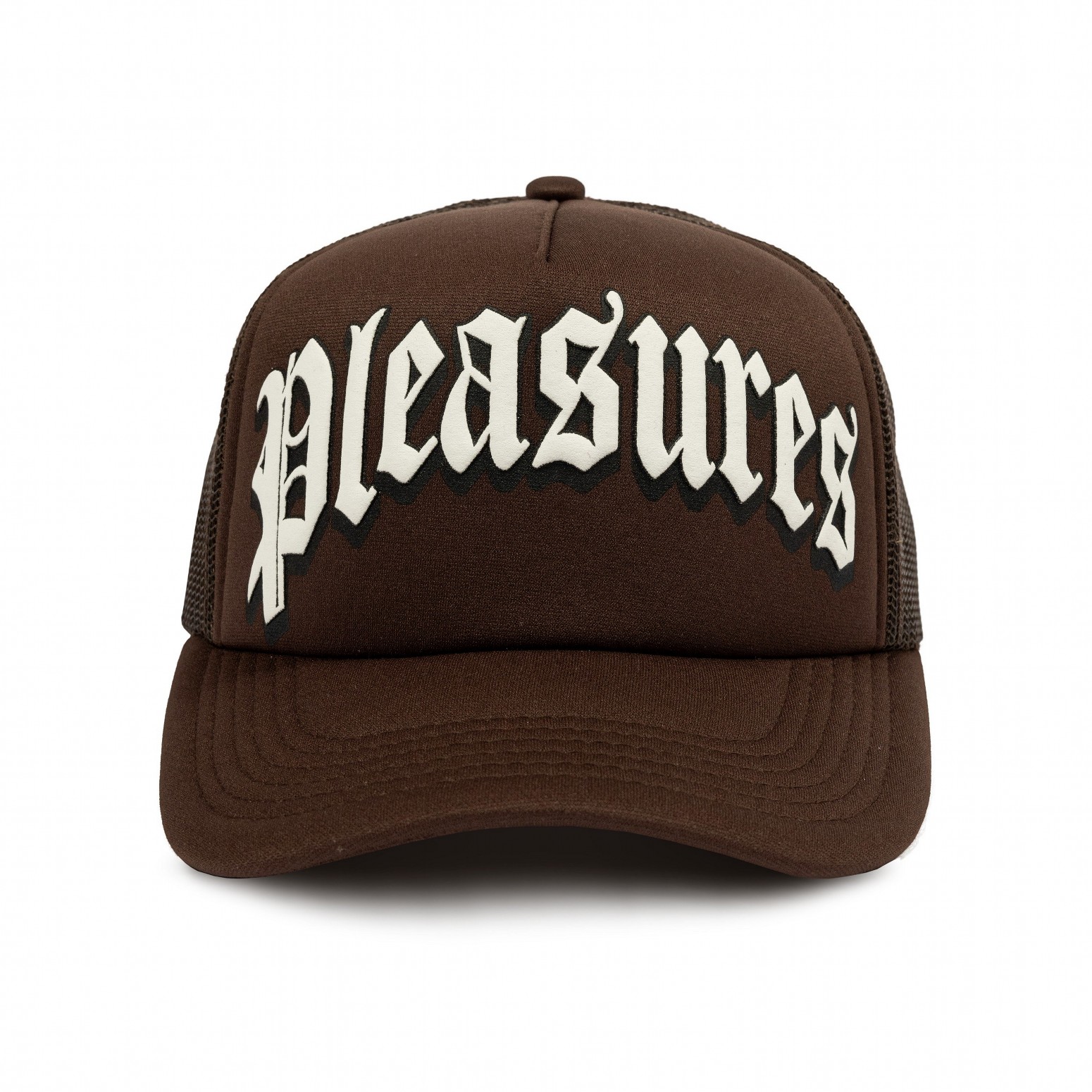 PLEASURES/ץ쥸㡼TWITCH TRUCKER CAP å / BROWN