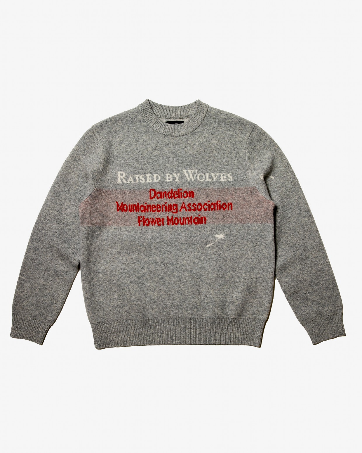 ��RAISED BY WOLVES/�쥤���ɥХ�����֥���DMA INTARSIA SWEATER �������� / HEATHERED GREY